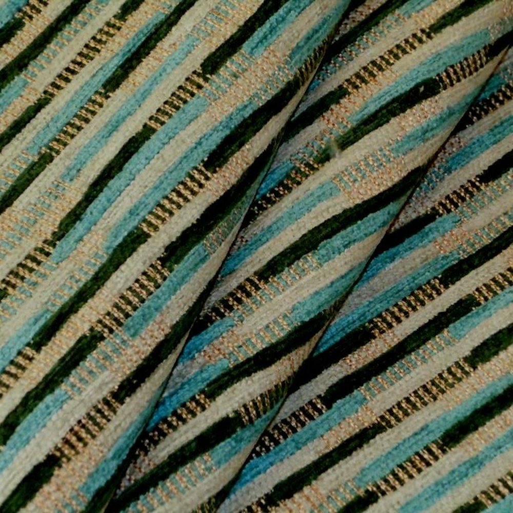 Vintage Henredon Seaforam Stripe Fabric